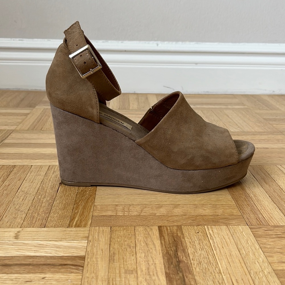 Steve Madden Suede Platform Wedges